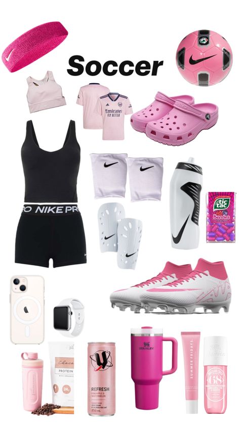 You will need everything 💗 Soccer Fits, Cute Middle School Outfits, Middle School Outfits, Soccer Stuff, Soccer Outfit, Soccer Inspiration, Soccer Outfits, Quince Dress, Soccer Tips