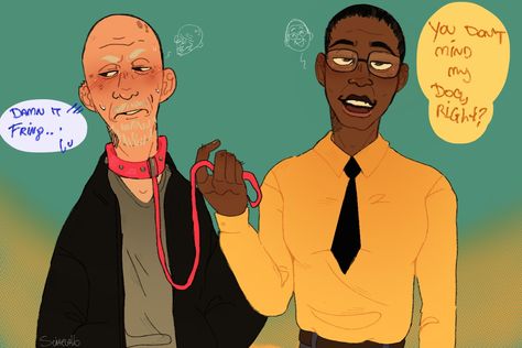 Breaking Bad Fanart Anime, Matching Breaking Bad Pfps, Breaking Bad Mike Ehrmantraut, Gale Breaking Bad, Mike Ehrmantraut Fanart, Old Man Fanart, Gus Fring Fanart, Mike Breaking Bad, Jesse Pinkman Fanart