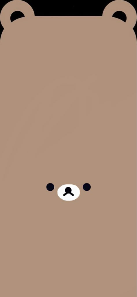 Bear Iphone Lockscreen, Cute Ear Wallpaper Iphone, Wallpaper With Ears Iphone, Cute Plan Wallpapers, Bear Frame Wallpaper, Bear Lockscreen Iphone Wallpapers, Cute Bear Ears Wallpaper, Iphone Wallpaper With Ears, Bear Shaped Wallpaper Iphone