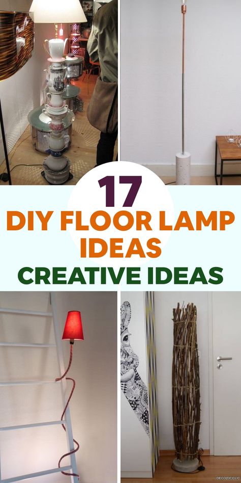 Illuminate your space with creativity using these unique DIY floor lamp ideas. Add a touch of elegance to your home with stylish designs that reflect your personality and enhance your decor. Discover innovative ways to brighten any room in an exceptional way. Step into the world of DIY lighting and elevate your living space with sophistication! Explore now for inspiration on crafting personalized floor lamps that will truly shine in your home. Floor Lamp Redo, Floor Lamp Ideas, Floor Lamp Makeover, Glam Floor Lamps, Pipe Floor Lamp, Lamp Redo, Flower Floor Lamp, Diy Floor Lamp, Mirror Frame Diy