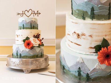 Mountain Wedding Cake, Mountain View Weddings, Grand Wedding, Rustic Wedding Cake, Floral Studio, Gorgeous Cakes, Outdoor Wedding Ceremony, Wedding Night, Grand Hotel