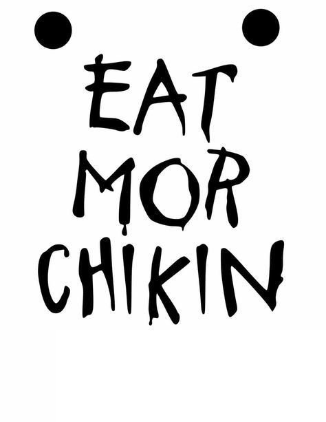 Cow Appreciation Day Costume + Eat Mor Chikin Sign Eat More Chikin, Fitness Printables, Best Printables, Eat Mor Chikin, Keep Christ In Christmas, Baking Conversion Chart, Cow Appreciation Day, Christ In Christmas, Eat More Chicken