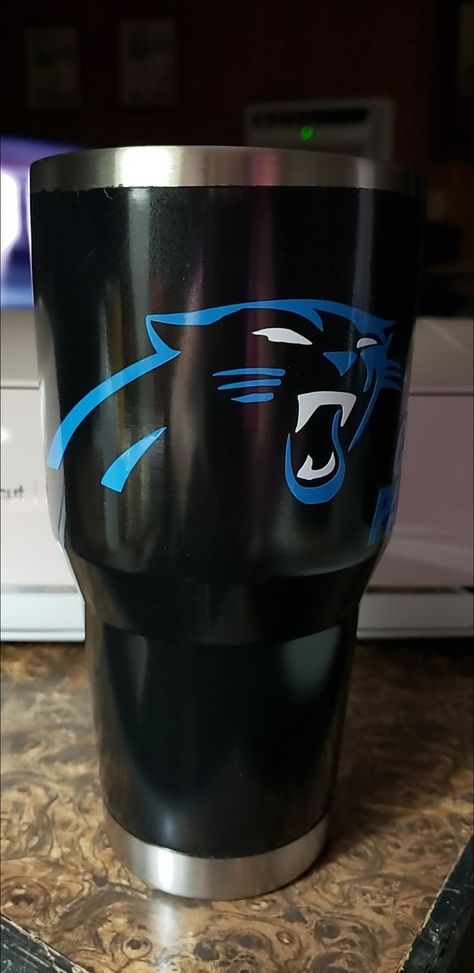 Carolina Panthers Nails, Carolina Panthers Cake, Nfl Tumblers, Carolina Panthers Cheerleaders, Panthers Cake, Panthers Cheerleaders, Panthers Outfit, Carolina Panthers Shirt, Carolina Panthers Football