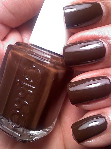 I have been looking for months for a chocolate brown nail polish.....Essie 'Little Brown Dress' Choc Brown Nails, Nails For Brown Dress, Little Brown Dress, Chocolate Nails, Pastel Pink Nails, Brown Nail Polish, Brown Nail, See You Around, Chocolate Party