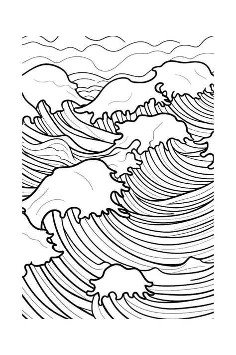 Dive into a world of artistic adventure with our free printable Ocean Waves coloring page, perfect for summer activities and homeschooling! Visit our Etsy shop (link in bio) for more delightful coloring pages and printable resources to keep the creative fun going! Unleash your child's creativity and explore the wonders of the deep blue sea. Let the artistic journey continue! Explore More Coloring Pages: Visit our Etsy shop (link in bio) Wave Coloring Page, Free Kids Coloring Pages, The Deep Blue Sea, Coloring Bookmarks, Deep Blue Sea, Coloring Pictures, Engagement Activities, Creative Kids, Coloring Sheets