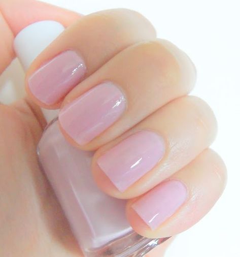 Essie- Neo Whimsical. So beautiful! Essie Neo Whimsical, Uñas Color Natural, Sheer Pink Nails, Whimsical Nails, Cute Nail Polish, Makeup Lifestyle, Nagel Tips, Sorority Recruitment, Pink Nail Polish