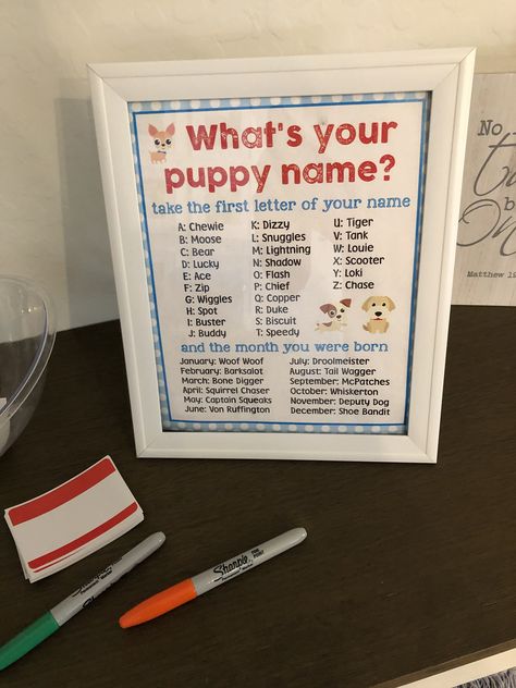 Doggy Birthday Party Games, Puppies First Birthday Party, Birthday Party For Puppy, First Birthday For Dog Puppy Party, 2nd Birthday Paw-ty, Birthday Party Themes For Dogs, Puppy And Kitty Themed Birthday Party, Food For Dog Themed Birthday Party, Adopt A Puppy Birthday Party Cute Ideas