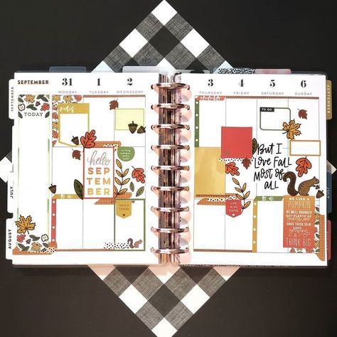 September Planner Layout, September Planner, Planner Hacks, Create 365 Happy Planner, Planner Monthly Layout, Planner Spread Inspiration, Calendar Planning, Journal Things, Planner Diy