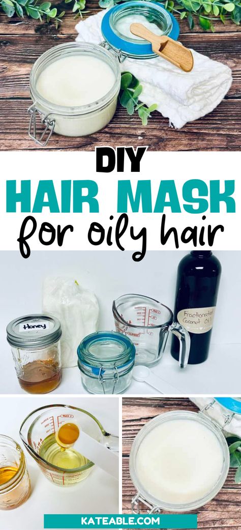 Learn how to easily make this DIY hair mask for oily hair at home. This handmade mask for oily hair will help your hair be healthy, strong, and glowing once again! Homemade Hair Mask For Oily Hair, Oily Hair Mask, Diy Hair Mask For Oily Hair, Hair Mask For Oily Hair, Mask For Oily Hair, Easy Diy Hair Mask, Fine Oily Hair, Easy Diy Hair, Homemade Skincare