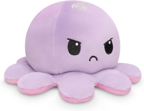 TeeTurtle - The Original Reversible Octopus Plushie - Rainbow + Light Purple - Cute Sensory Fidget Stuffed Animals That Show Your Mood Purple Plushies Aesthetic, Purple Plushies, Octopus Plushies, Tee Turtle, Reversible Octopus, Octopus Stuffed Animal, Octopus Plush, Stuff Animals, Purple Bedroom