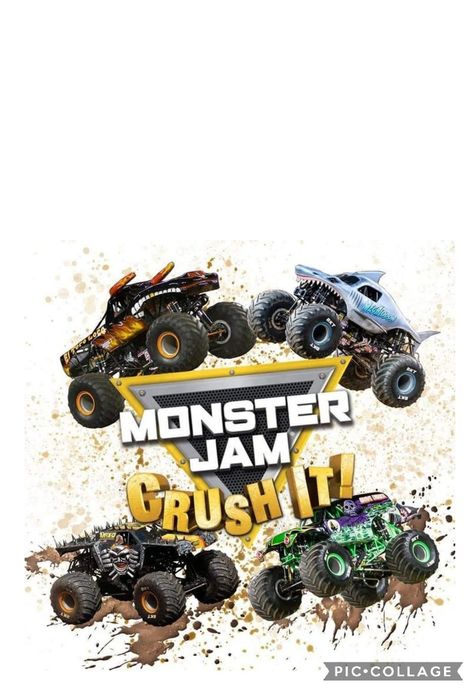 Monster Jam Birthday Party, Monster Jam Birthday, Truck Theme Birthday, Monster Truck Theme, Monster Truck Birthday Party, 2nd Birthday Party For Boys, Background Search, Monster Truck Party, Truck Birthday Party