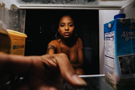 Chinelle Rojas on Instagram: “The Fridge - Appliances - Part 1/6  This week, I’m still using things around my house as props. I’ve decided to shift the perspective to…” Filmmaking Inspiration, Pc Photo, Filmmaking Cinematography, Cinematic Shots, Film Shots, Film Photography Tips, Film Ideas, Shot Ideas, Black Photography