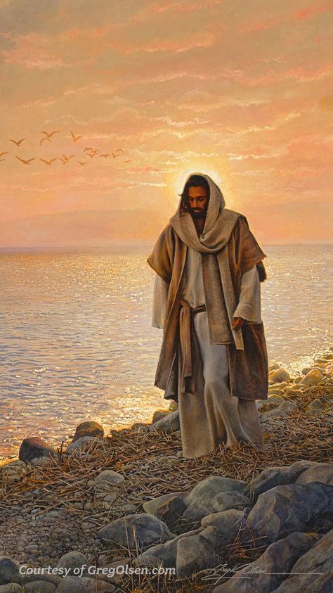 Greg Olsen, Jesus Christ Painting, Images Of Christ, Pictures Of Christ, Christian Artwork, Ayat Alkitab, Pictures Of Jesus Christ, Jesus Painting, Jesus Christ Images