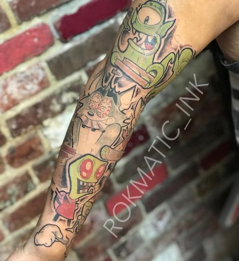 Cartoon tattoos #rokmatic #ink #tattoo #cartoon #cartoontattoo #90s #1990s #freehand #freehandtattoo #inkjunkeyz… Disney Characters Tattoos, Bieber Tattoos, Justin Bieber Tattoos, Tattoo Cartoon, Astronaut Tattoo, Free Hand Tattoo, Epic Tattoo, Inspiration Painting, Weird Tattoos