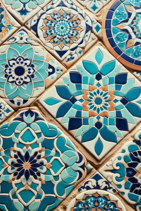 Transport your bathroom to Marrakech with these vibrant blue zellige tiles. Each handcrafted piece tells a story. #ZelligeTiles #MoroccanStyle American Bathroom, Moroccan Zellige, Zellige Tiles, Tiles Ideas, Phillip Island, Turkish Tiles, Accent Wall Paint, Southwestern Decor, Zellige Tile