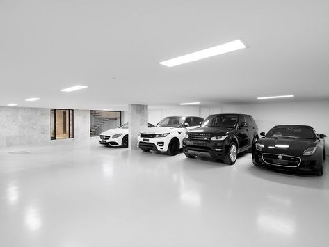 Underground Garage, Garage Design Interior, Luxury Car Garage, Luxury Garage, Industrial Style Home, Luxury Beach House, Luxury Room Bedroom, Garage Interior, Lux Cars