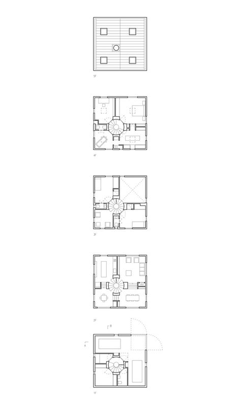 Square Floor Plans, Pezo Von Ellrichshausen, Square House Plans, Interior Design Layout, Conceptual Framework, 9 Square, Plan Drawing, Building Plans, Architecture Presentation