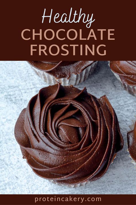 This easy healthy chocolate frosting is a Quest protein powder recipe. Delicious as frosting or as a high protein snack. Sweet Substitutes, Healthy Chocolate Frosting Recipe, Vegetable Desserts, Healthy Chocolate Frosting, Gluten Free Frosting, Paleo Cakes, Veggie Desserts, Aip Baking, Vegan Chocolate Frosting