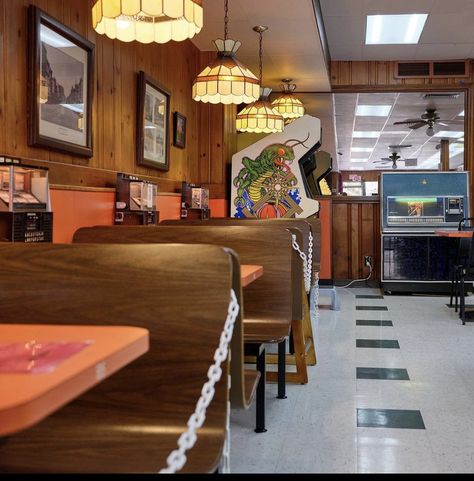 70s Dive Bar Aesthetic, 70s Restaurant, Dive Bar Aesthetic, 1970s Bar, Southwestern Gothic, Diner Interior, Sports Bar Decor, Bait Shop, Bar Aesthetic