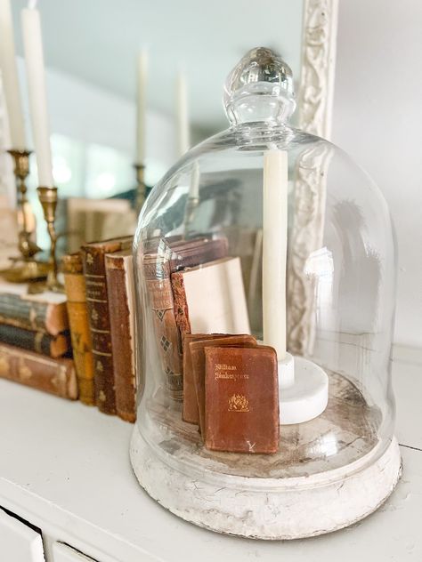 Small Cloche Decor, Cloche Fall Decor, Large Cloche Decor Ideas, Glass Cloche Ideas, Fall Cloche Ideas, Cloches Decor Ideas, Glass Dome Decor Ideas, Bell Jar Decor, Glass Cloche Decor