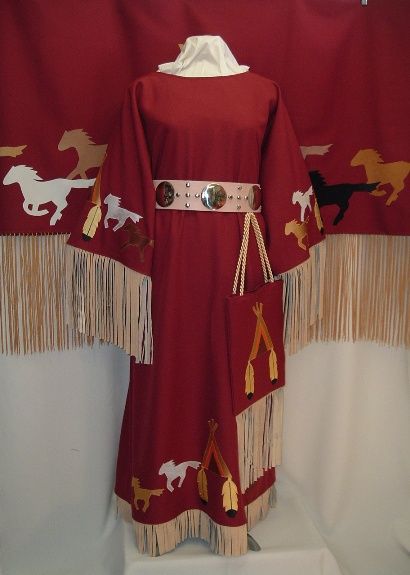 and my dress looks just like this . . . except i will have real feathers hanging from the teepees, and my fringe is a bit shorter.  it turned out amazing.  Thank you little crow trading post Native American Jingle Dress Regalia, Red Dress Indigenous, Red Ribbon Skirts Native American, Red Jingle Dress Regalia, Native Dresses, Fancy Shawl Regalia, American Wedding Dress, Women’s Traditional Powwow, Cherokee Dress