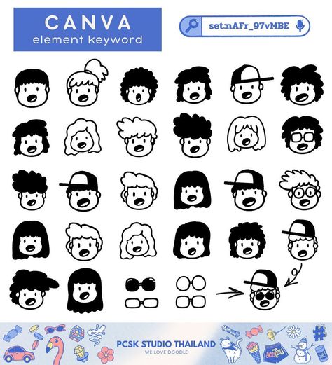 SVG : kid cute wow doodle element present #se Doodle Branding Design, Canva Doodle Elements, Canva Illustration Keyword, Canvas Elements Keyword, Retro Canva Elements, Canva Sticker Keyword, Stickers In Canva, Aesthetic Canva Elements, Canva Sticker