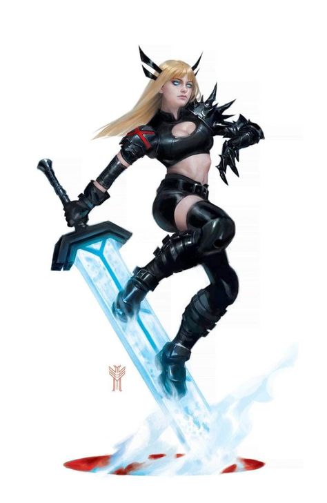 Magik Marvel, Comic Script, Dc Comics Women, Harley Quinn Comic, Marvel Comics Art, Marvel Girls, Marvel Women, Marvel X, Dc Comics Art