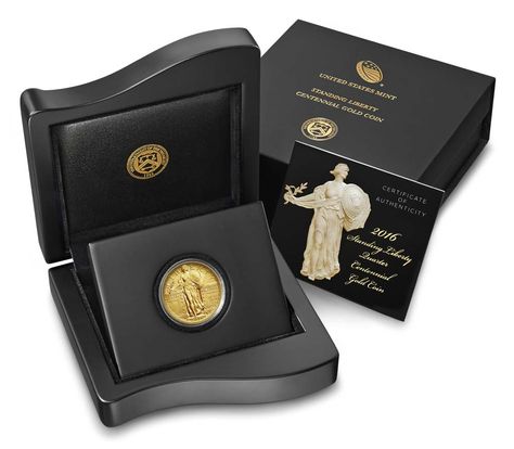 Standing Liberty 2016 Centennial Gold CoinStanding Liberty 2016 Centennial Gold… Bag Of Gold Coins, Gold Coins For Sale, Gold Coins Money, Packaging Creative, Award Design, Gold Eagle Coins, Jimmy Carter, Eagle Coin, Father Presents