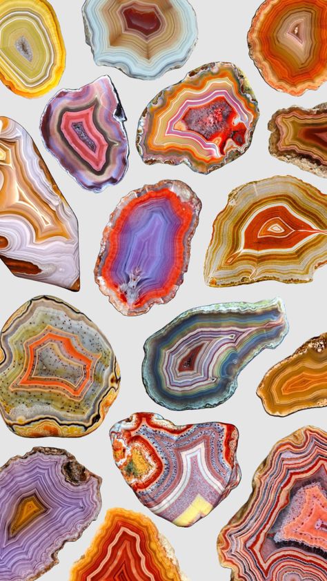 #rocks #crystals #agate #aesthetic #wallpaper #background #pretty #orange #nature Geology Wallpaper, Agate Aesthetic, Agate Wallpaper, Agate Painting, Orange Nature, Notion Ideas, Rocks Crystals, Pretty Orange, Lock Screens