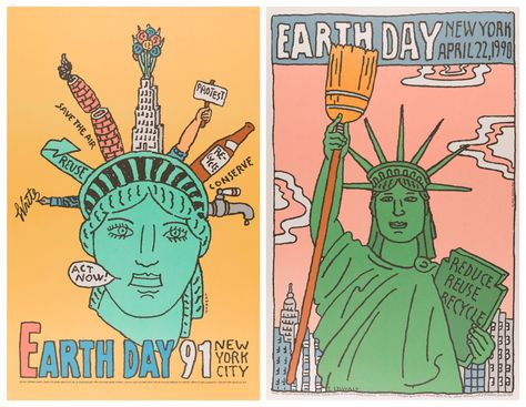 Cartel "Earth Day" (1991) Pineado por Josmar Alejandra Guevara Quintero Earth Day Poster, Seymour Chwast, Beautiful Rabbit, Art Terms, San Francisco Museums, Museum Of Modern Art, Earth Day, New Day, Modern Art