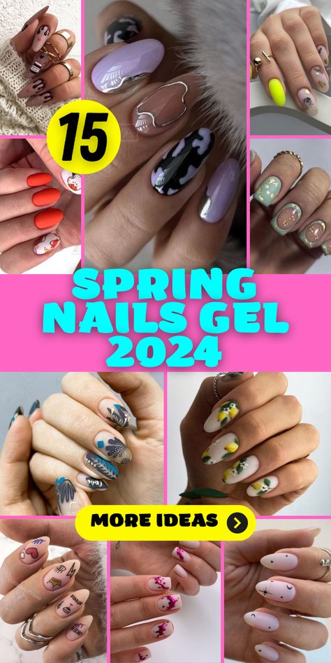 Short, Simple, and Cute Nail Designs Nail Design Trends 2024, Spring Nails 2024 Trends Almond, Long Oval Nails, Trendy Nail Designs, April Nails, Chic Nail Art, Gel Colors, Short Almond Nails, Elegant Nail