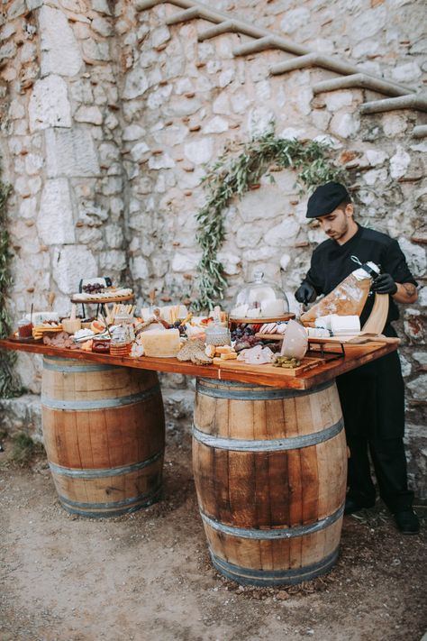 Wedding grazing table Lefkada Vineyard Decor, Farm Table Wedding, Vineyard Wedding Decor, Rustic Vineyard Wedding, Rustic Italian Wedding, Vineyard Wedding Venue, Rustic Italian, Grazing Table, Tuscan Wedding