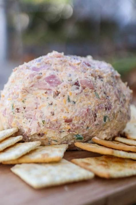 Ham Cheese Ball Recipes Easy, Flakes Of Ham Cheese Ball, Ham And Cream Cheese Ball, Ham Balls Recipe Cream Cheeses, Ham Dip Cream Cheese, Ham Cheese Ball Recipes, Ham Ball Recipe, Ham And Cheese Ball, Ham Cheese Ball