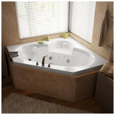 Atlantis, 6060SWL, , Atlantis Sublime 60 X 60 X 23 Inch Corner Whirlpool Jetted Bathtub Kitchen Big Island, Extend Kitchen, Guests Bathroom, Basement Modern, Decorating Bathroom Ideas, Deck Shed, Jetted Bathtub, Mudroom Garage, Bathroom Tubs