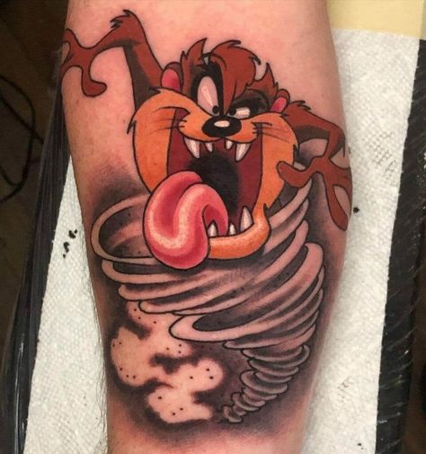 Taz Tattoo, Inked Sketch, Brother Tattoo, Tattoos Drawing, Devil Tattoo, Bunny Tattoos, Mommy Tattoos, C Tattoo, Cartoon Character Tattoos