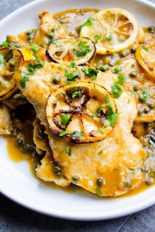 Chicken Piccata Whole 30, Low Carb Chicken Piccata, Gluten Free Chicken Piccata, Whole30 Chicken Piccata, Low Fat Chicken Breast Recipes, Chicken Piccata Low Calorie, Serious Eats Chicken Piccata, Gluten Free Chicken Recipes, Lexi's Clean Kitchen