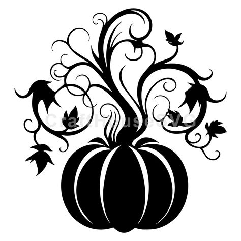 Halloween Clip Art Black And White, Pumpkins Silhouette, Fall Cricut Projects, Fall Quilling, Fall Silhouette, Fun Beauty Products, File Ideas, Image Of Fish, Halloween Silhouette