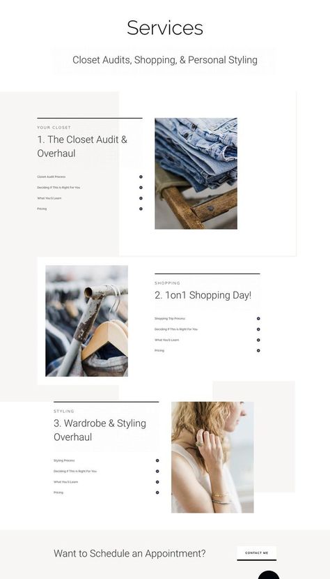 The Personal Stylist Layout Pack will help you get a stunning personal stylist website up and running in no time. There are multiple layouts available which contain some great combinations of Divi’s built-in options. On top of that, the page structures are really straightforward and focus on sharing your message in a simple and clear way. Personal Styling Business, Becoming A Personal Stylist, How To Become A Personal Stylist, Fashion Stylist Website, Personal Stylist Tips, Personal Stylist Services, Personal Stylist Branding, Image Consultant Stylists, Fashion Consultant Stylists