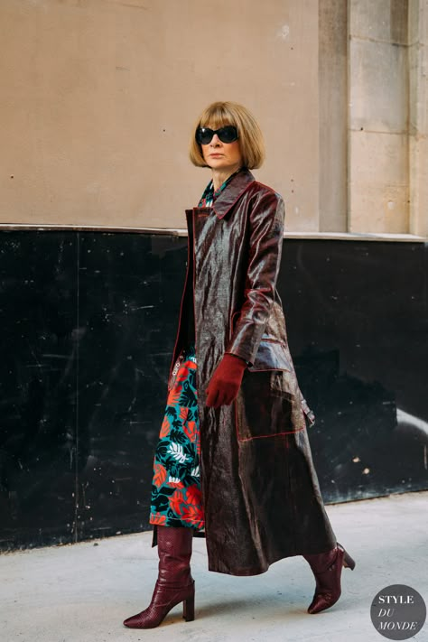 Rendezvous Dress, Anna Wintour Style, Fashion Week Style, 2020 Street Style, Reportage Photography, Spring Couture, Anna Wintour, Fashion Icons, Fashion Editor