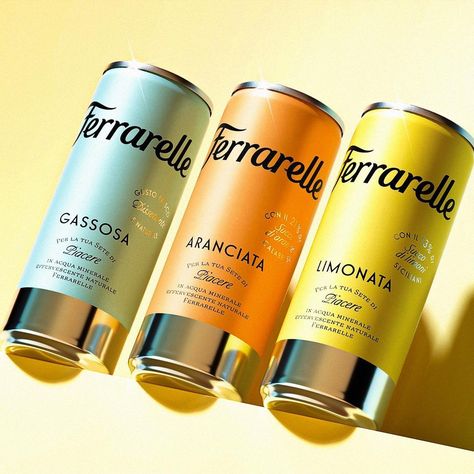 Ferrarelle's Effortless Blend Of Simplicity And Sophistication | Dieline - Design, Branding & Packaging Inspiration Soda Packaging, Drinks Packaging Design, Alcohol Packaging, Drinks Brands, Hard Seltzer, Beer Packaging, Beer Design, Drinks Design, Dirty Martini