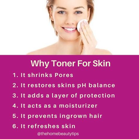 Why Toner For Skin  @thehomebeautytips  1. It shrinks Pores 2. It restores skins pH balance 3. It adds a layer of protection 4. It acts as a moisturizer  5. It prevents ingrown hair 6. It refreshes skin  #beauty #skincare #hair #haircare #love #like #instagood #workout #bodybuilding #beautybloggers #tips #diy #coconutoil #hairstyles #skin #lipgloss #lipcare #beautiful #beauty #fitnessmotivation #fitness #fitnessgirl #bodybuilding #workout #instagood #love #homebeautytips #thehomebeautytips #tone Prevent Ingrown Hairs, Bodybuilding Workout, Home Beauty Tips, Shrink Pores, Ph Balance, Skin Benefits, Ingrown Hair, Beauty Skincare, Lip Care