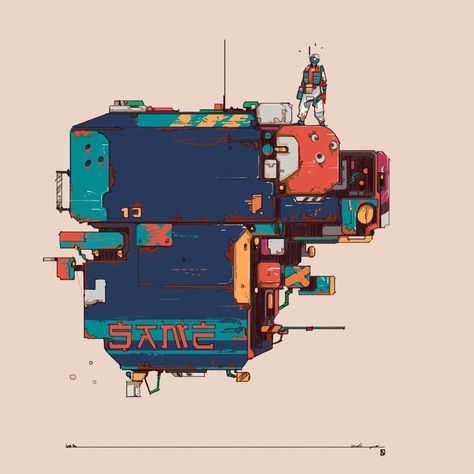 Sci Fi Spaceship Interior, Ship Sketch, Gareth Davies, Music Sketch, Sci Fi Aesthetic, Sci Fi Tank, Illustration Music, Space Ships Concept, Spaceship Interior