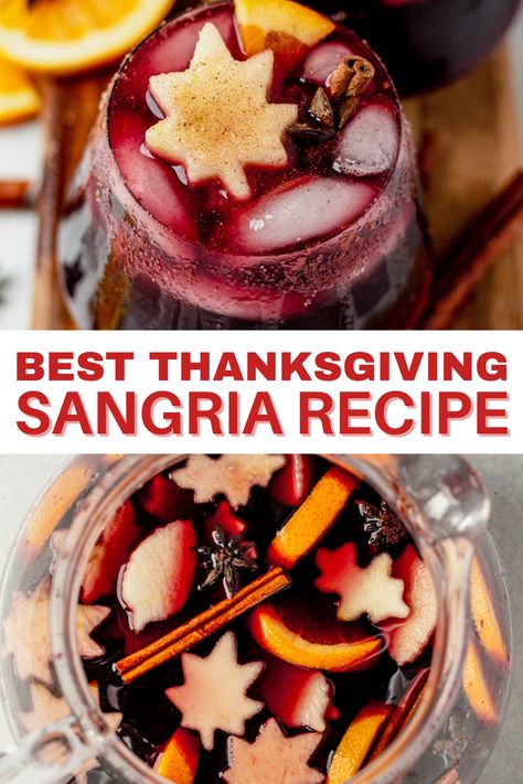 Wine For Thanksgiving Dinner, Cranberry Sangria Thanksgiving, Thanksgiving Red Sangria, Non Alcoholic Thanksgiving Sangria, Best Thanksgiving Sangria, Sangria Thanksgiving Recipes, Sangria For Thanksgiving, Sangria Recipes Thanksgiving, Thanksgiving Wine Cocktails