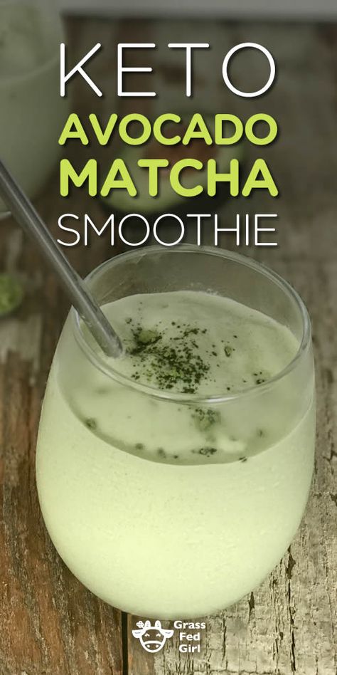 Keto Avocado Matcha Smoothie Matcha Avocado Smoothie, Keto Matcha Recipes, Keto Juice, Wahls Protocol, Keto Approved Foods, Desayuno Keto, Keto Smoothie, Keto Diet Results, Keto Drinks