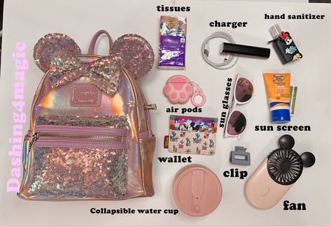 Disney Day Bag Essentials, What’s In My Disney Bag, Disney Park Bag Essentials 2023, Theme Park Bag Essentials, Disneyland Park Bag Essentials, What’s In My Disney Park Bag, Must Have Disney Trip Items, Disneyland Bag Essentials, Disney Travel Essentials