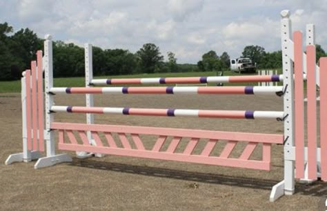 Pink jumps🐽🐷🌸🌷 Stadium Jumping, Cross Country Jumps, Horse Jumps, Equestrian Helmet, Old Dominion, Dream Barn, Horse Diy, Custom Horse, Hobby Horse