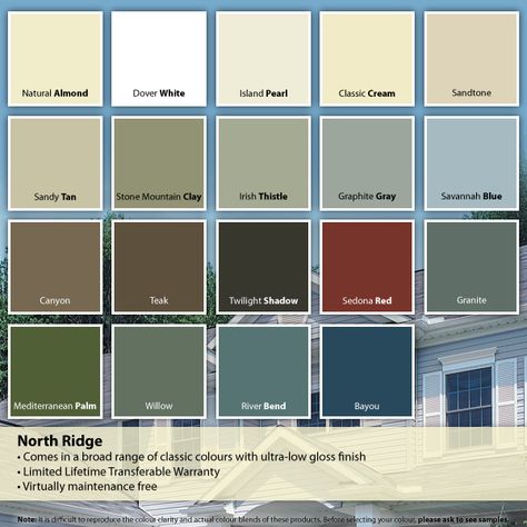 Vinyl Siding Colors, Front Door Paint Colors, Door Paint Colors, Siding Colors, Painted Front Doors, Vinyl Siding, Color Of Life, Color Chart, Old House