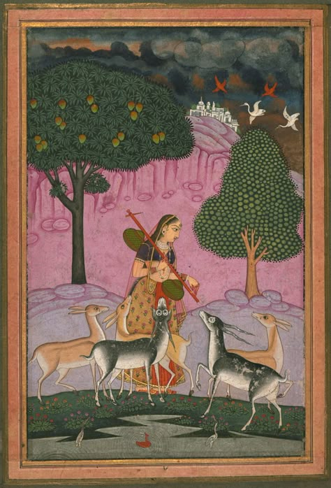 Mughal Miniature Paintings, Rajasthani Painting, Indian Traditional Paintings, Indian Miniature, Gallery Painting, Mughal Art Paintings, Indian Arts, India Painting, South Asian Art