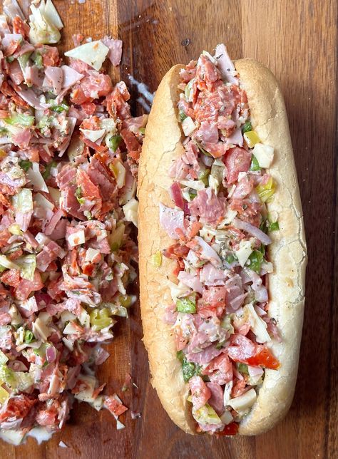 Chopped Italian Sandwich, Italian Sandwich Recipes, Italian Sandwiches, Recipes Chili, Sandwhich Recipes, Best Sandwich Recipes, Italian Sandwich, Cold Sandwiches, Pizza Food