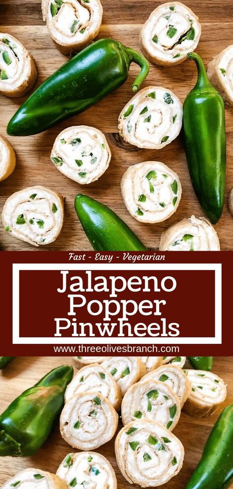 Just 20 minutes to make these Jalapeno Popper Pinwheels, a great game day or party appetizer recipe. Cream cheese mixture is blended with more cheese, spices, and diced jalapeno peppers for a twist on a classic. Vegetarian. #gamedayrecipe #rollups #pinwheels #appetizerrecipes Jalapeno Roll Ups Cream Cheeses, Jalepeno Popper Pinwheel Recipes, Jalepeno Popper Rollups, Jalapeno Popper Wraps, Cream Cheese Jalapeno Roll Ups, Jalepeno Pinwheels Cream Cheeses, Jalapeno Cream Cheese Pinwheels, Jalapeno Pinwheels Cream Cheeses, Best Vegetarian Appetizers For Parties